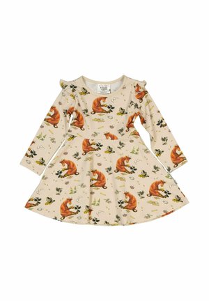 MAMMA MU FLARED LONG SLEEVE - Vardagsklänning - beige