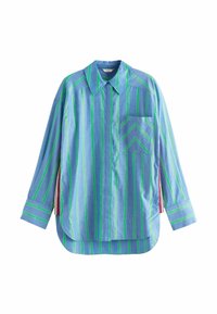 Next LONG SLEEVE SIDE STRIPE  - Užsagstoma palaidinė - blue green stripe