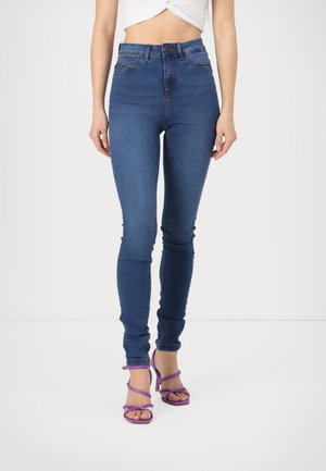 NMCALLIE SKINNY - Jeggings - medium blue denim