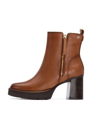 Botines de tacón - camel