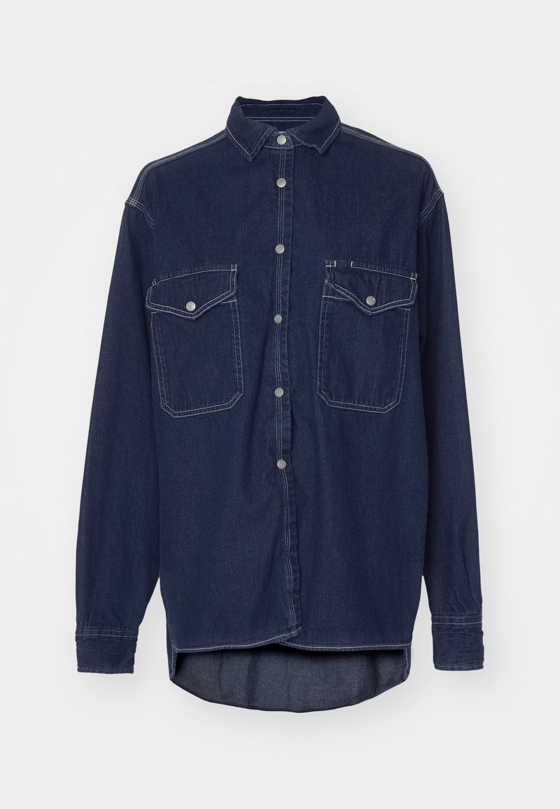 Replay Overhemdblouse donkerblauw denim