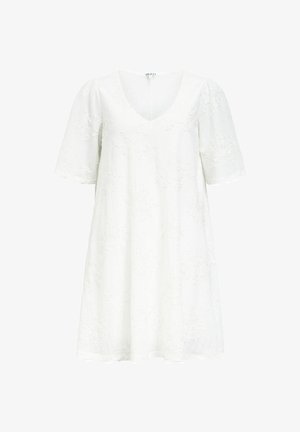 Object, DRESS EMBROIDERED V-NECK - Robe de jour - white