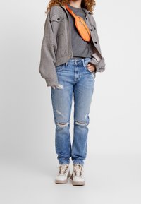 Pieces Svetr - light grey