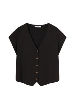 TATUUM, KIM - Gilet - deep dark brown