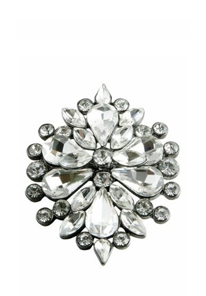SPARKLE OVAL - Piespraude - silver tone