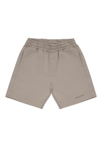 LOGO - Shorts - washed dark stone gum