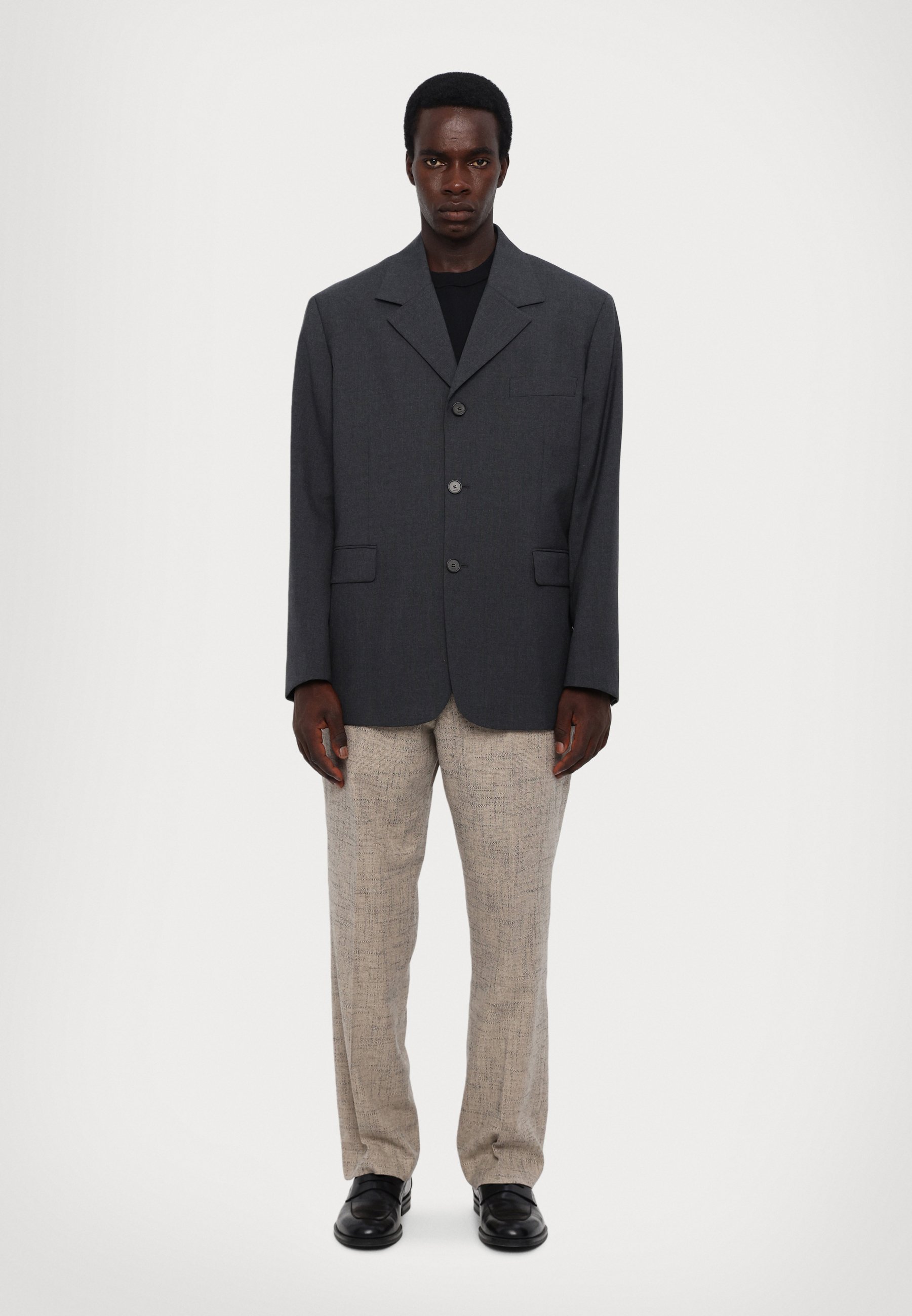 sandro OVERSIZE BLAZER - Blazer jacket - gris/grey - Zalando