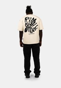 CRYSTAL PARIS OVERSIZED SHINE - T-shirt print - cream