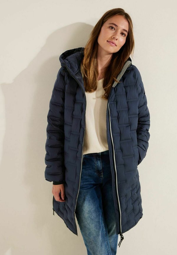 MIT MODERNER STEPPUNG - Wintermantel - blau