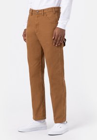 CARPENTER PANT - Trousers - stone washed brown duck