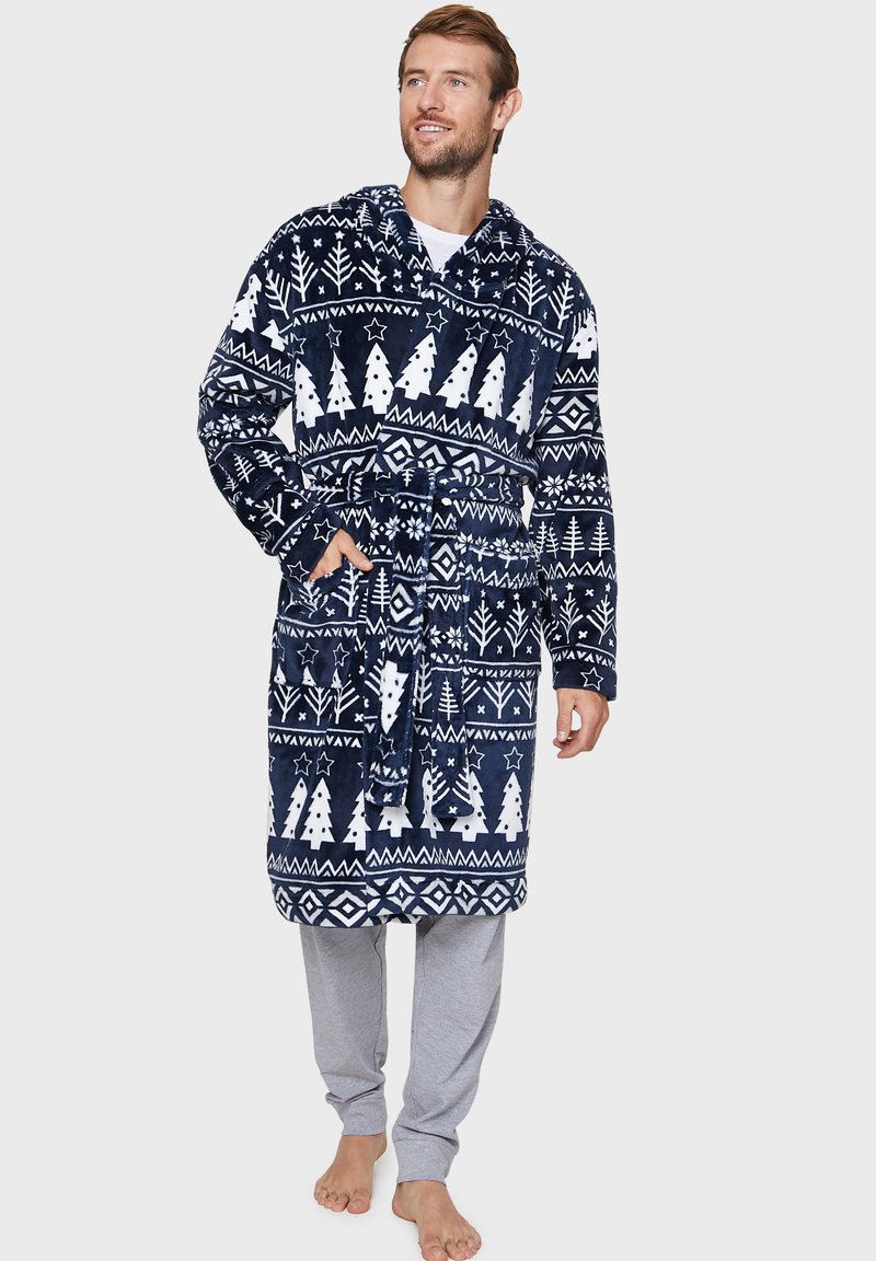 Threadbare PISCES ROBE - Badjas - navy