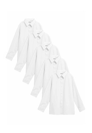 Marks & Spencer 5PK REGULAR FIT EASY TO IRON SCHOOL - Chemise - white