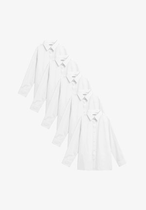 Marks & Spencer 5PK REGULAR FIT EASY TO IRON SCHOOL - Overhemd - white