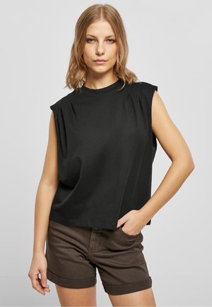 ORGNAIC HEAVY SHOULDER - Top - black