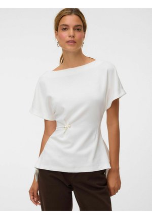 Vero Moda, BLOUSE VMMILLE TOP - Blouse - snow white