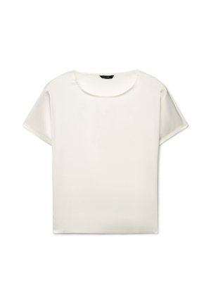 Calliope, CAMICIA TINTA UNITA - Camicetta - bianco lana
