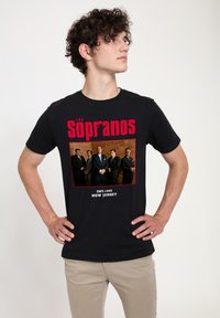 Henry Tiger THE SOPRANOS CAST - Triko s potiskem - black