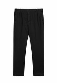 WITH SIDE ELASTIC DETAIL - Trousers - black
