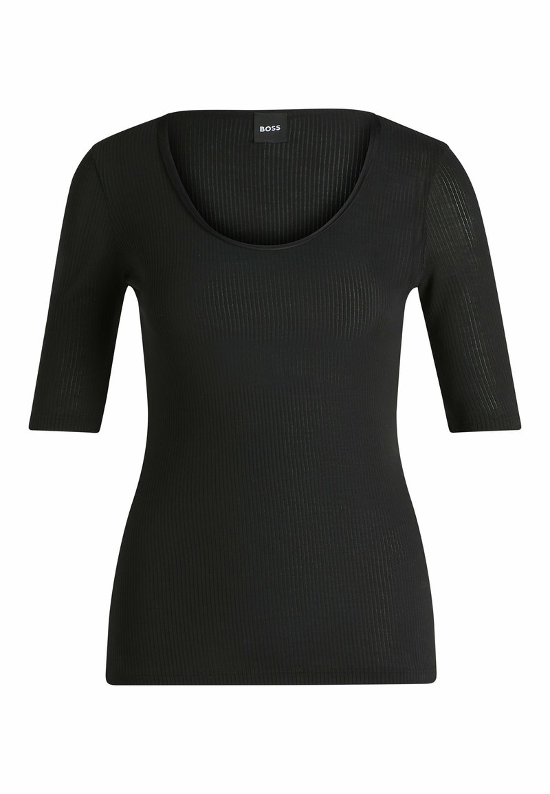 Boss T-shirt basic zwart Boss T-shirt basic zwart