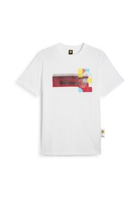 SCUDERIA FERRARI RACE GRAPHIC - Triko s potiskem - white