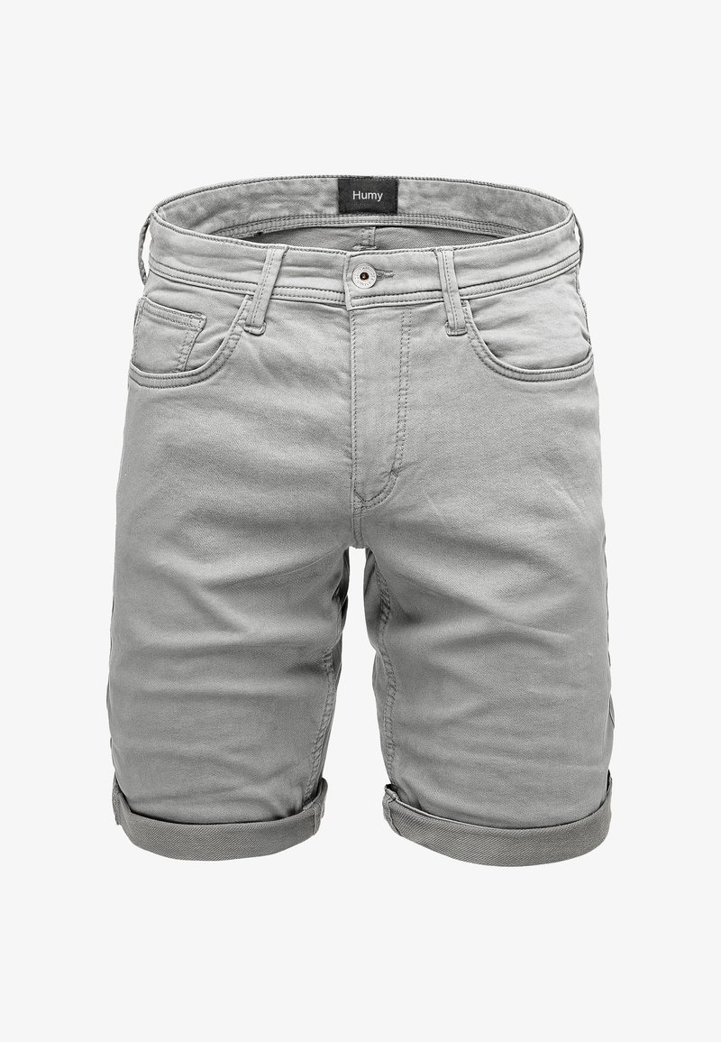 D Humy Ramp Humy STRETCH MIT UMSCHLAG UND -POCKET-DESIGN - Denim shorts - hellgrau ...