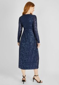 JoJo Maman Bébé SEQUIN WRAP - Koktailové šaty/večierkové šaty - navy