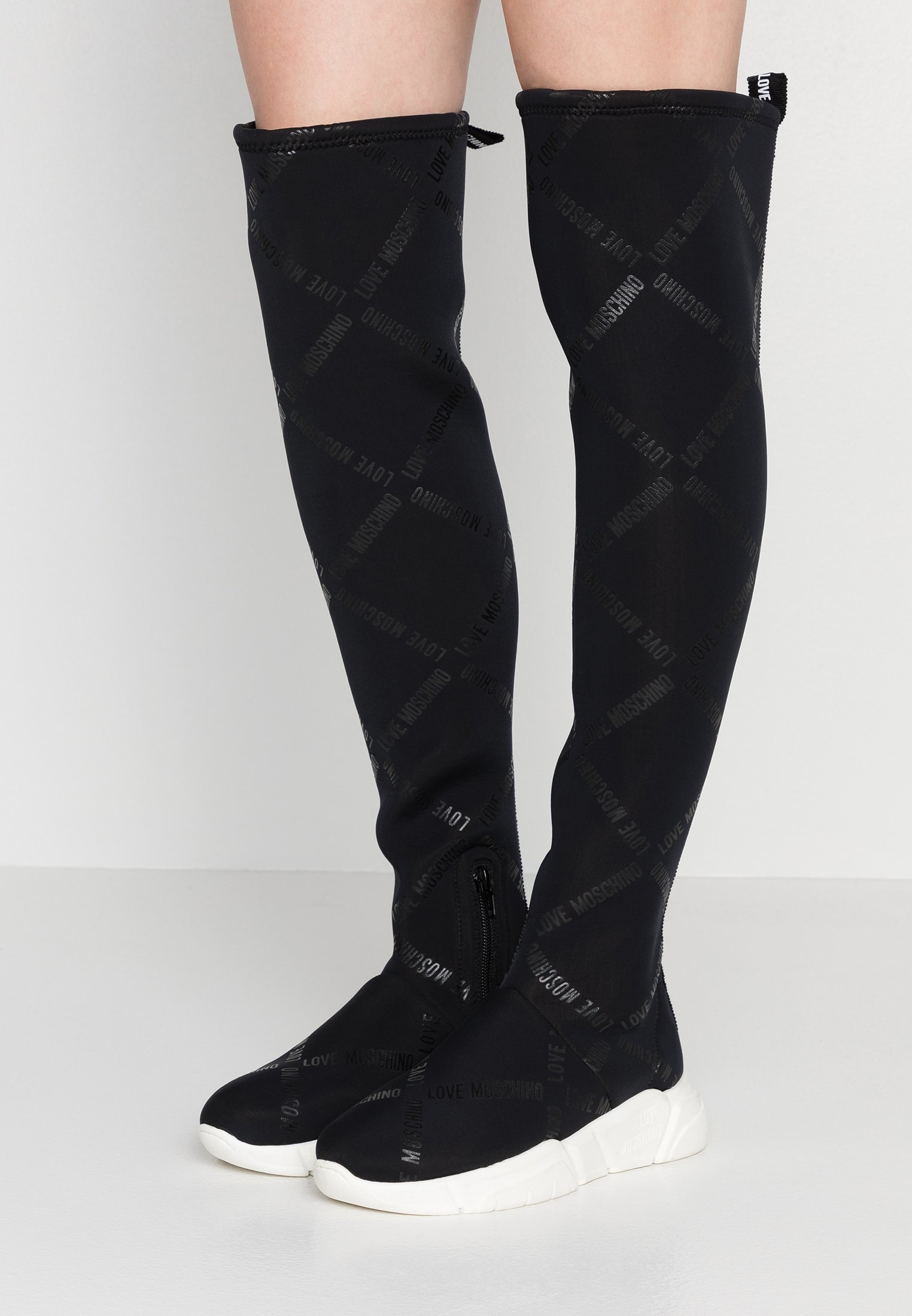 Love moschino over the knee boots Clearance
