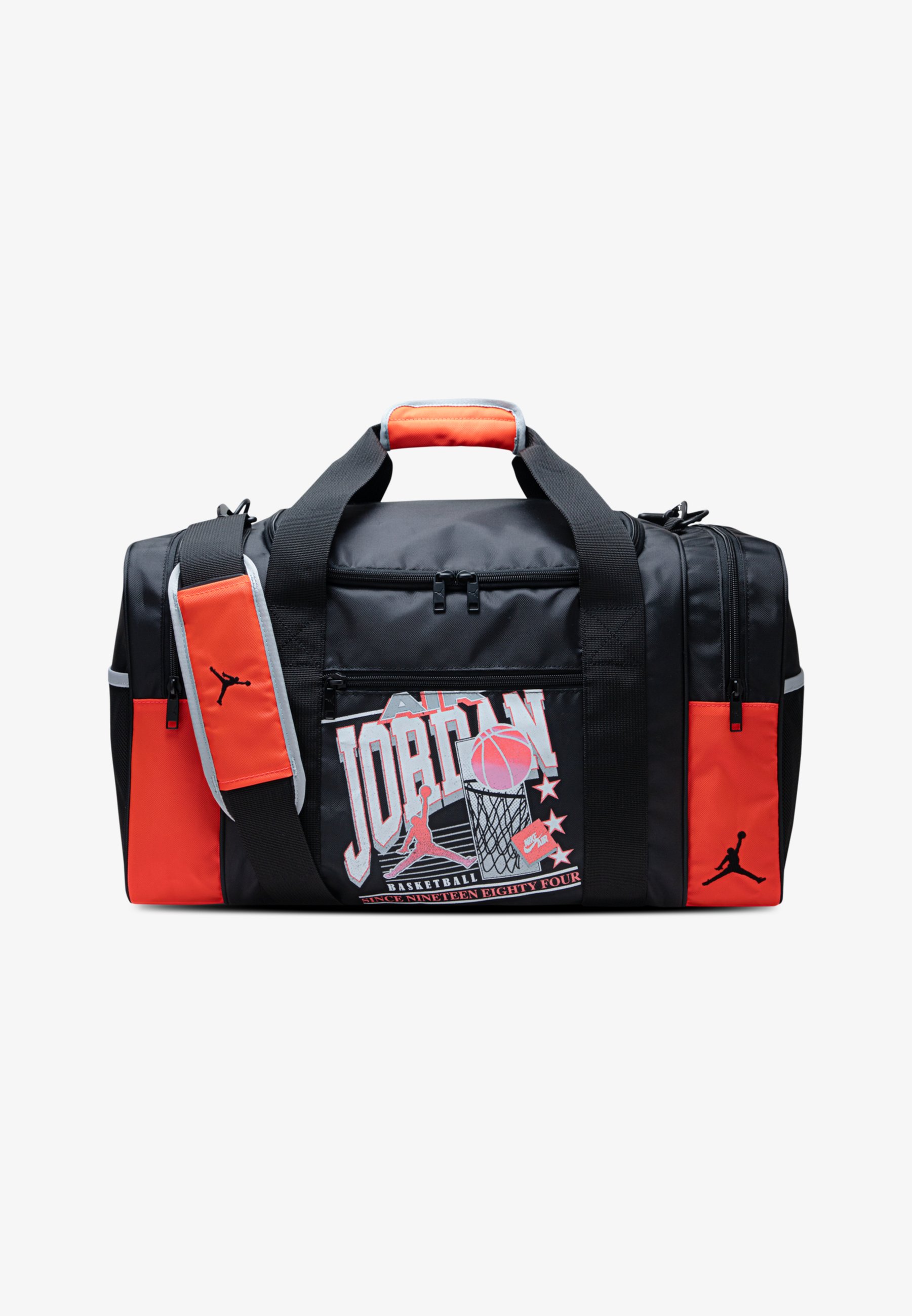Jordan JAM 84 DUFFLE Sports bag black/infrared/black Zalando