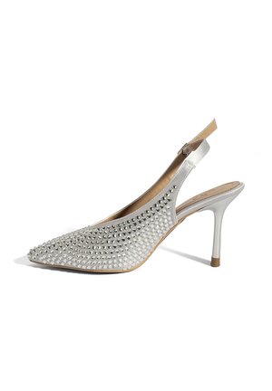 High Heel Pumps - silver