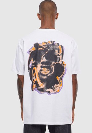 HUSTLE  - T-shirt print - white