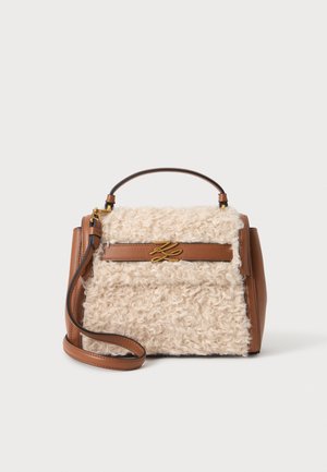 KARL LAGERFELD, K/AUTOGRAPH - Sac à main - cognac/off-white