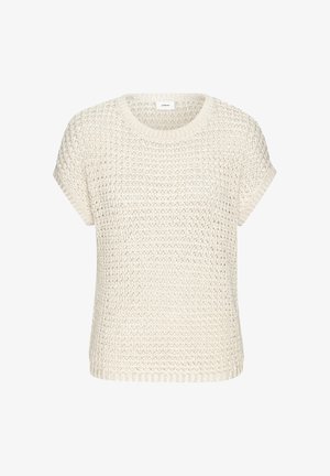 s.Oliver, S.OLIVER KURZARMPULLOVER - T-shirt con stampa - creme