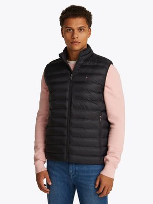 CORE PACKABLE VEST - Strukirani kaput - black