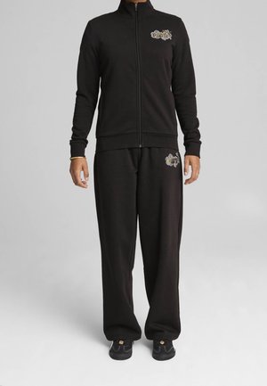 Sweater met rits - black