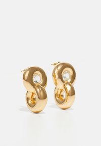 KNOT EARRINGS - Brincos - gold-coloured/white
