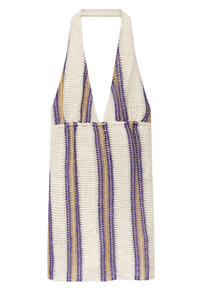 PULL&BEAR Gebreide jurk beige