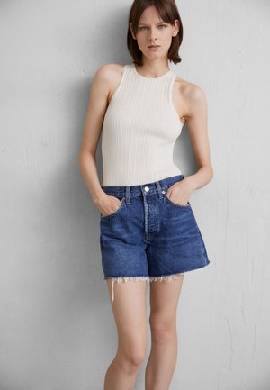 PARKER LONG SHORT - Jeans Shorts - dark blue