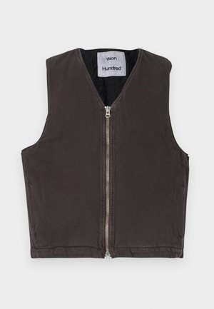 Won Hundred KOLTON OVERDYE - Chaleco - black olive