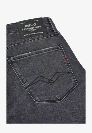 Replay, NEW AMBASS - Jeansshort - black delave