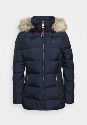 Tommy Hilfiger Bunda z prachového peří - dark blue