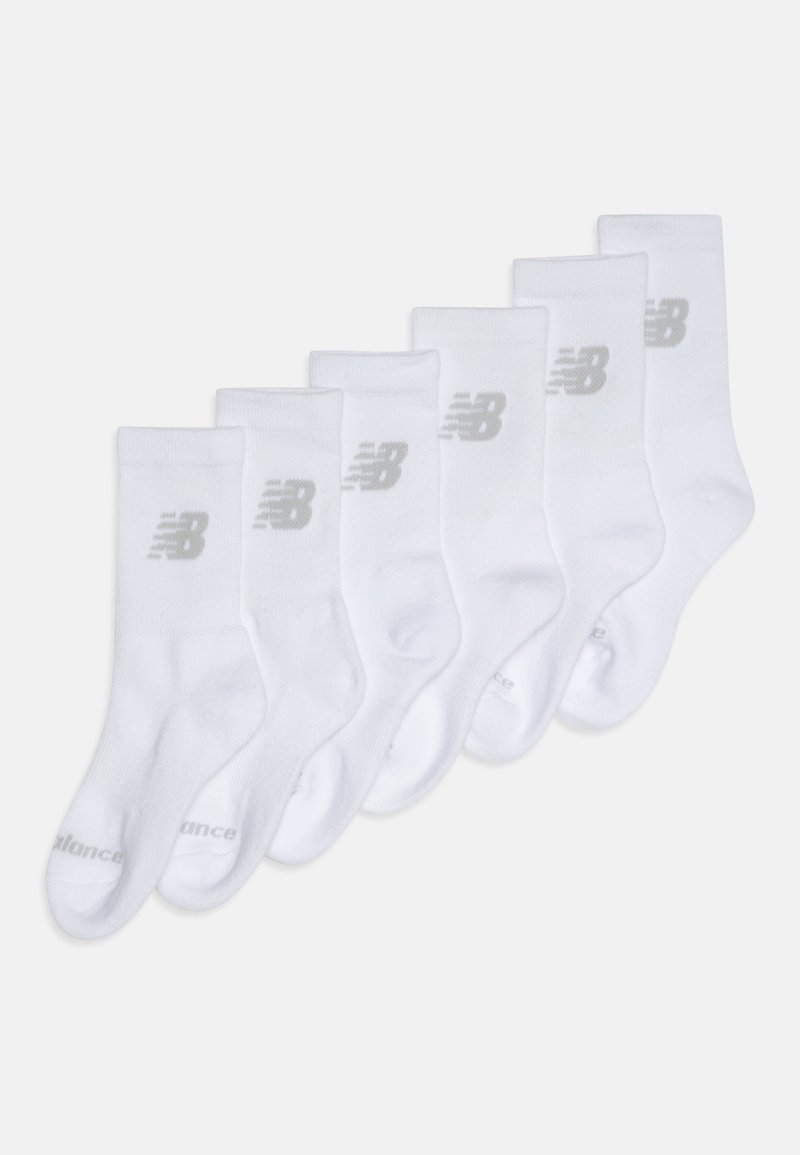New Balance - CUSHIONED CREW UNISEX 6 PACK - Chaussettes - white, Agrandir