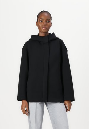 TAILORED HOOD SHORT JACKET - Light jacket - black