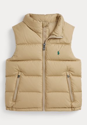 QUILTED DOWN GILET - Vesta - vintage khaki