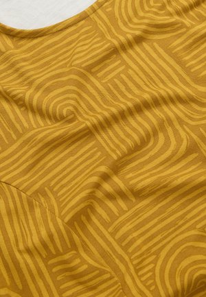 Cellbes of Sweden, TUNIC WITH POCKETS - Tunikaer - dark yellow patterned