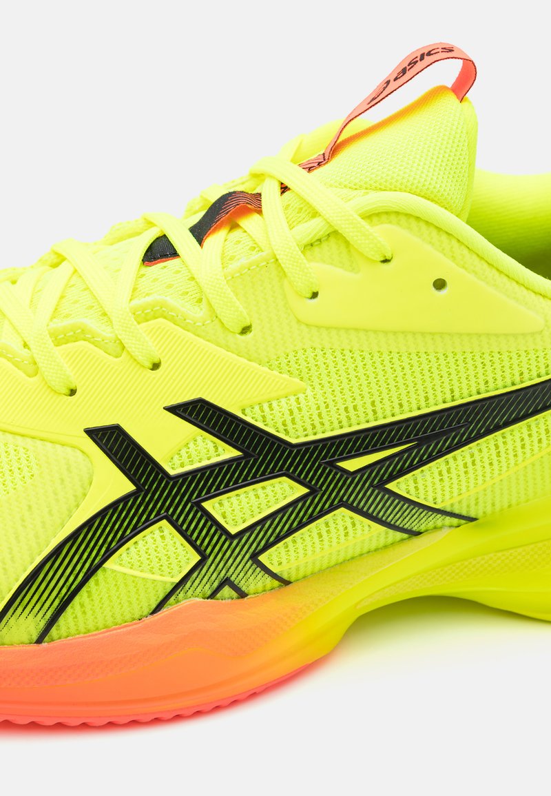 ASICS men’s Gel-Resolution Tennis Shoe - Vibrant Neon Yellow and Black Accents GEL-RESOLUTION X CLAY Clay court shoe Men-black, neon yellow  main image 4
