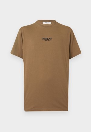 Replay, LOGO  - Βασικό μπλουζάκι - mud