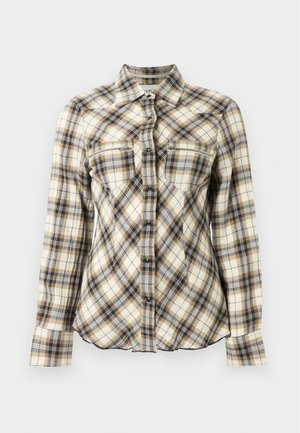 Replay, SHIRT - Chemisier - butter/brown rice/deep blue