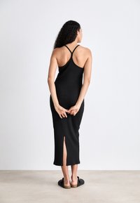 Tommy Jeans STRAPPY BADGE DRESS - Jersey dress - black