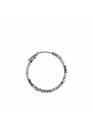 SMALL BEAD CREOLE - Single earring - silver coloured