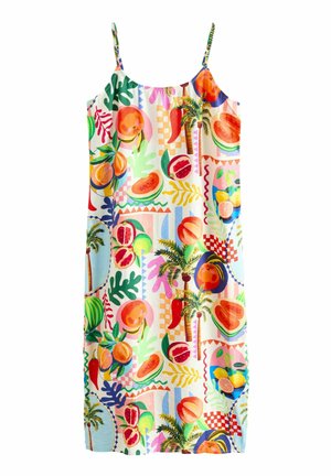 PETITE FIT - MIDI - Nappali ruha - pink orange